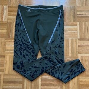 ADIDAS BY STELLA MCCARTNEY Run Long Leopard Print Leggings L